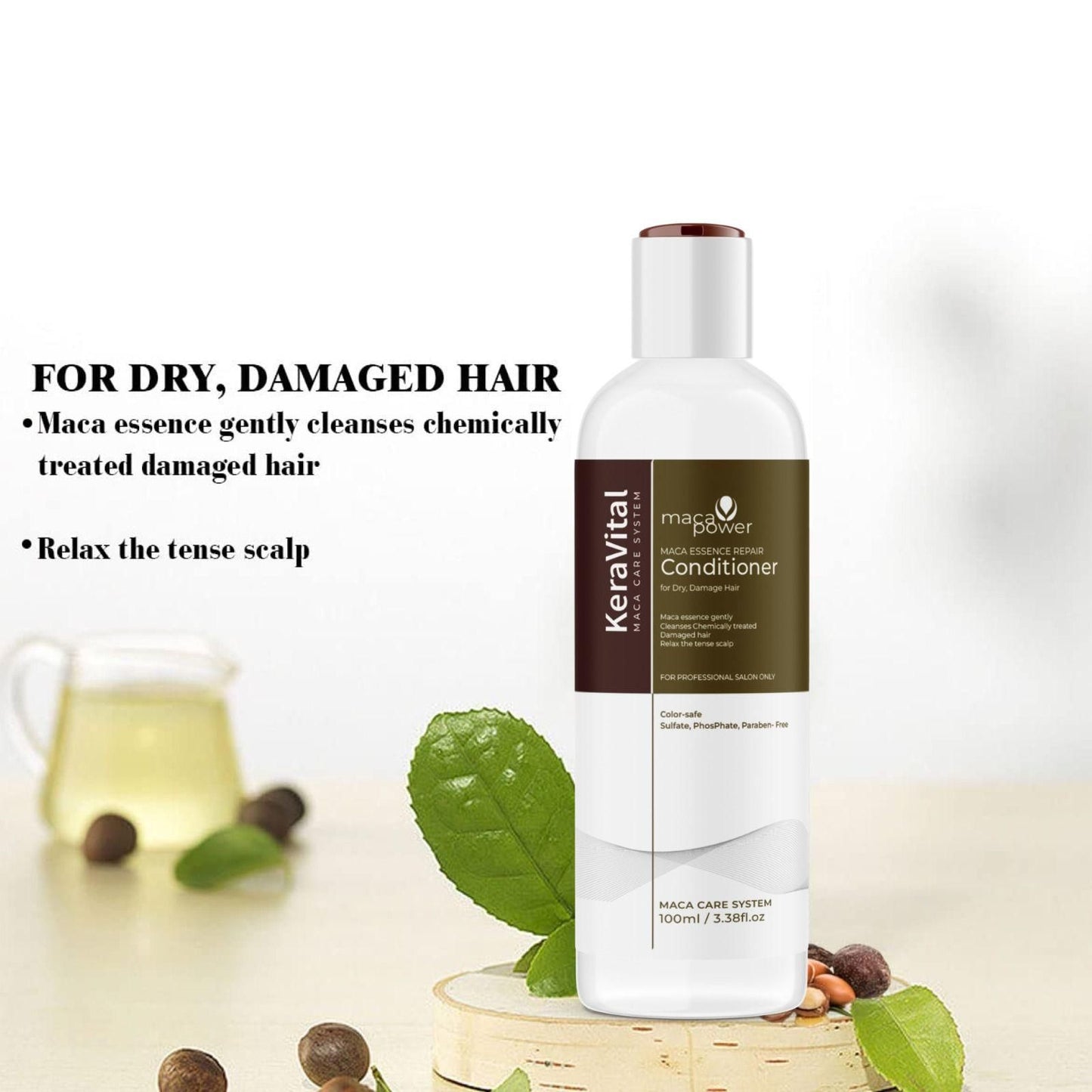 Smooth hair Repair Set: Shampoo & Conditioner with Maca Care System (Pack of 2)