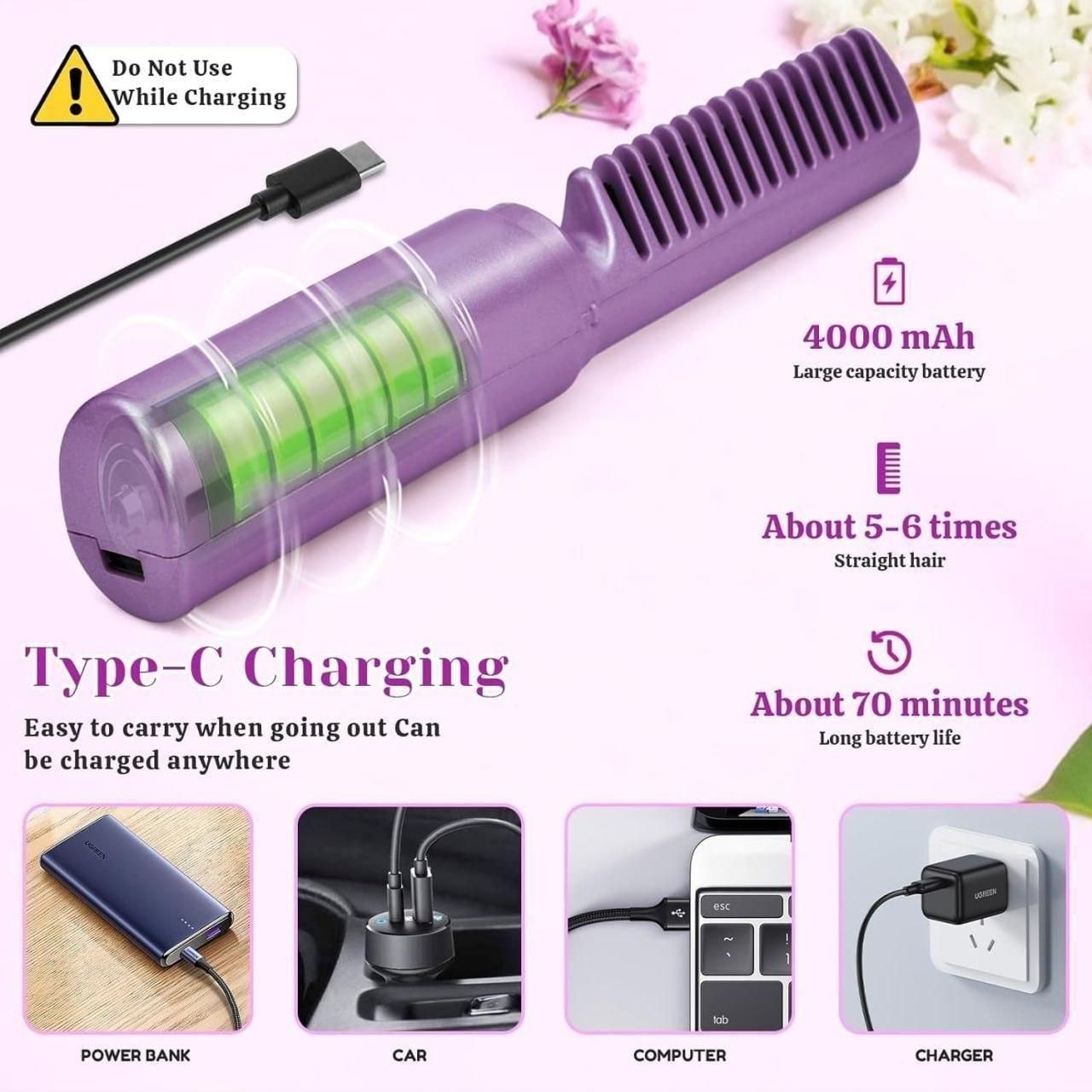 Simple mini Adjustable Hair Straightener