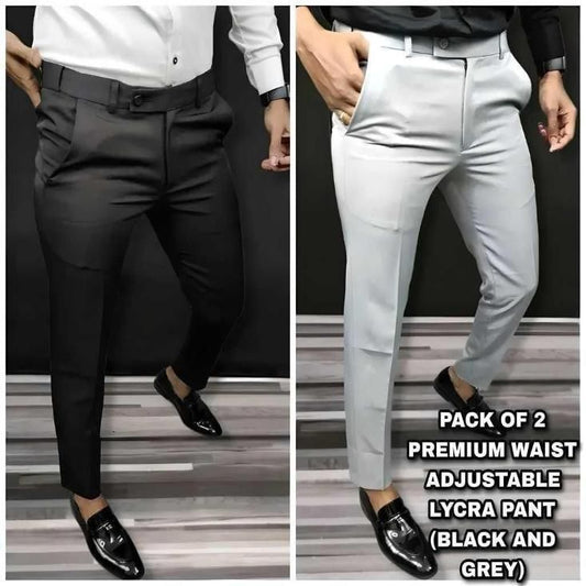Mens 2 Lycra Men's Pant (Pack of 2)