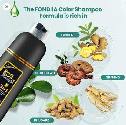 𝐈𝐧𝐬𝐭𝐚𝐧𝐭 𝐛𝐥𝐚𝐜𝐤 𝐜𝐨𝐥𝐨𝐫 𝐡𝐚𝐢𝐫 𝐝𝐲𝐞 𝐬𝐡𝐚𝐦𝐩𝐨𝐨(𝟏𝟎𝟎𝐦𝐥) 𝐩𝐚𝐜𝐤 𝐨𝐟 𝟐😱
